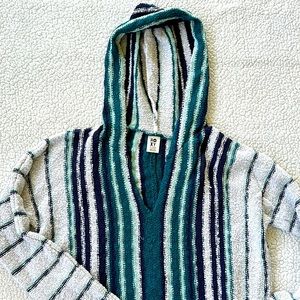 Roxy Striped Hoodie Pullover, XL